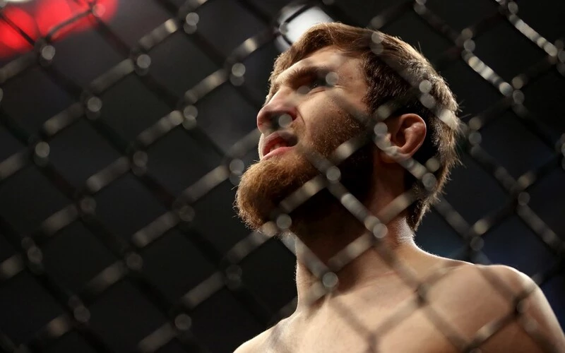 Said Nurmagomedov of Russia looks on after defeating Cody Stamann in their bantamweight fight during the UFC 270 event.